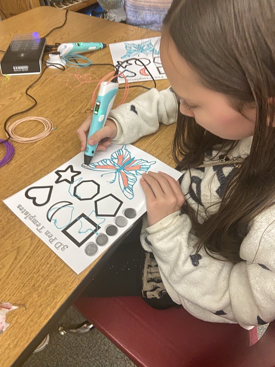 We had so much fun learning with our 3D pens in the #STEAM lab