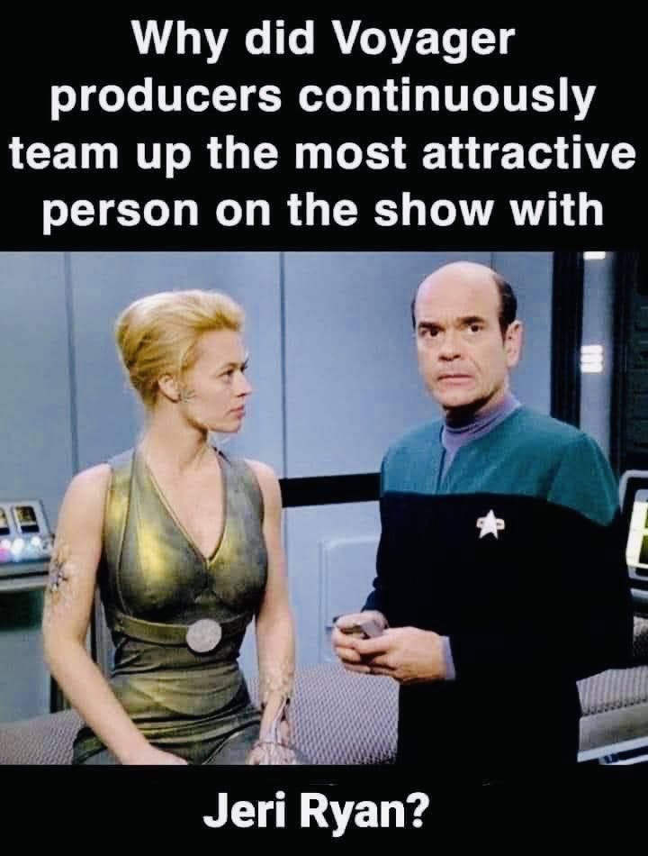 ⁦Attention, ⁦<a href="/JeriLRyan/">Jeri Ryan</a>⁩ : this made me smile.