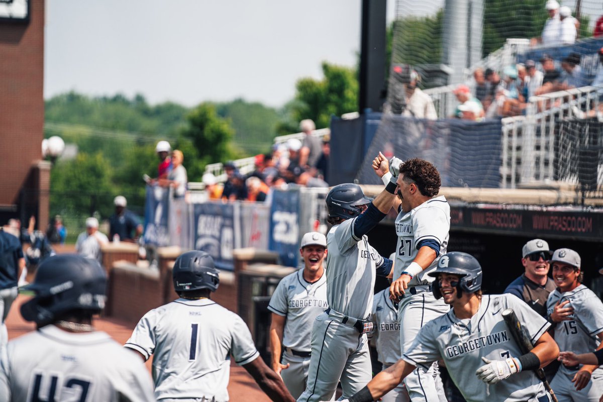 GUCoachT's tweet photo. We are one month away from Opening Day. I can’t wait to compete with these guys and the entire @GtownBaseball squad.
#Team154 https://t.co/sdW1bLhB4A