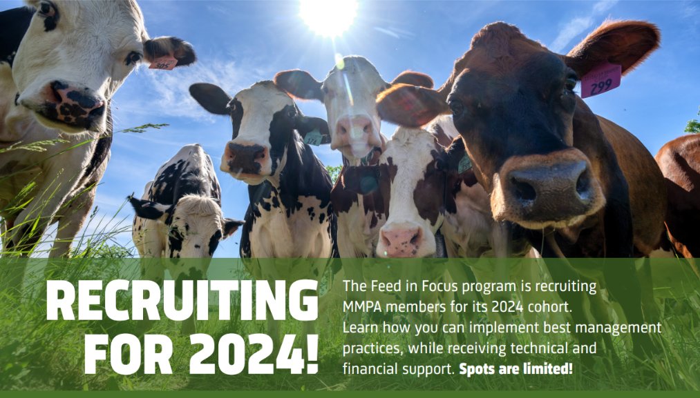 MMPA members interested in implementing best management practices focused on feed/forage production and feed efficiency should enroll in the Feed in Focus sustainability program in partnership with The Nature Conservancy. Learn more at mimilk.com/membership/on-….