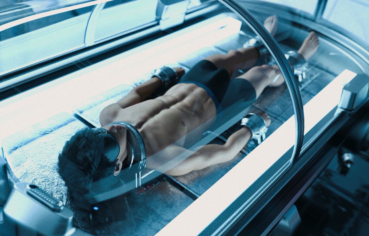 BlackEaglesLab's tweet photo. He is restrained in a pod, which also controls his sleep. https://t.co/nZKFeZ9RmJ