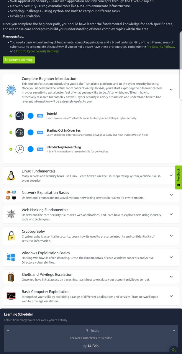 Z1D_exe's tweet photo. DAY 001 OF MY 100 DAYS OF CYBERSECURITY
brain on fire after devouring Cisco's cybersecurity intro and TryHackMe's starter room. Day 1 of #100DaysOfCybersecurity was intense, but I'm hooked! Watch out, hacker world, here I come! #CybersecurityChallenge #CybersecurityStudent https://t.co/POtI5Z3xSK