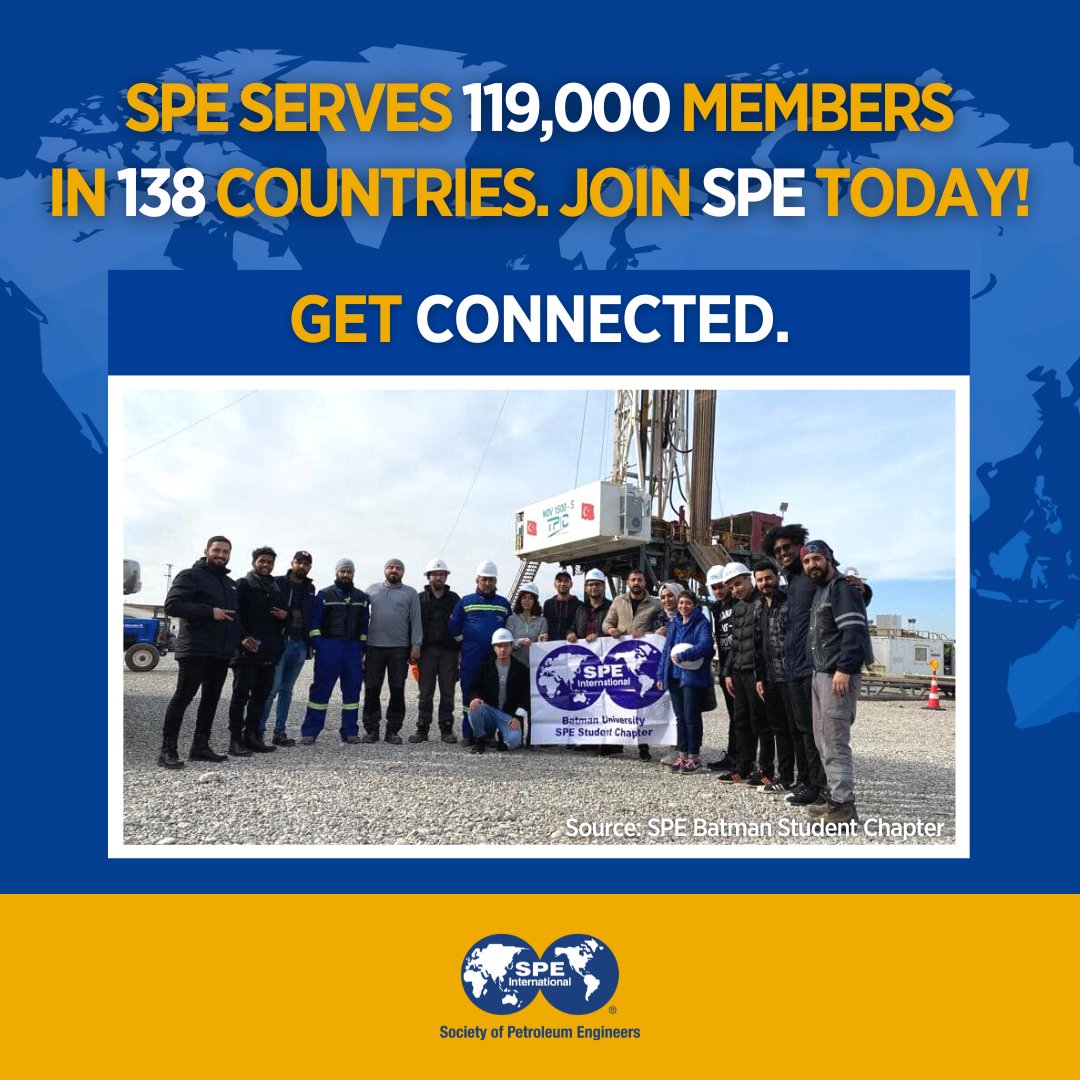 SPEtweets's tweet photo. SPE supports over 119,000 members from 138 countries on their professional journeysβand we would like to support you too!
Broaden your circle of professional contacts and accelerate your career development through networking.
>> https://t.co/z00Khe3leq
#WeAreSPE #JoinSPE https://t.co/xzA5oUggQ4