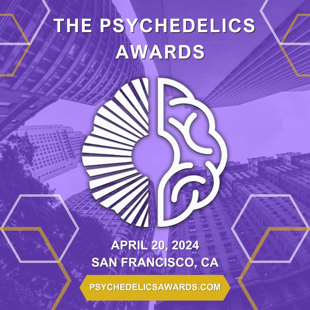 Psychs_Awards's tweet photo. 🏆✨ The Psychedelics Awards celebrate innovation, research, advocacy, and cultural impact within the realm of psychedelics.

DM or head to our website to answer any questions!

#PsychedelicsAwards #PsychedelicsNow #CulturalContributions 🌌🚀 https://t.co/PtD7SKS8ru