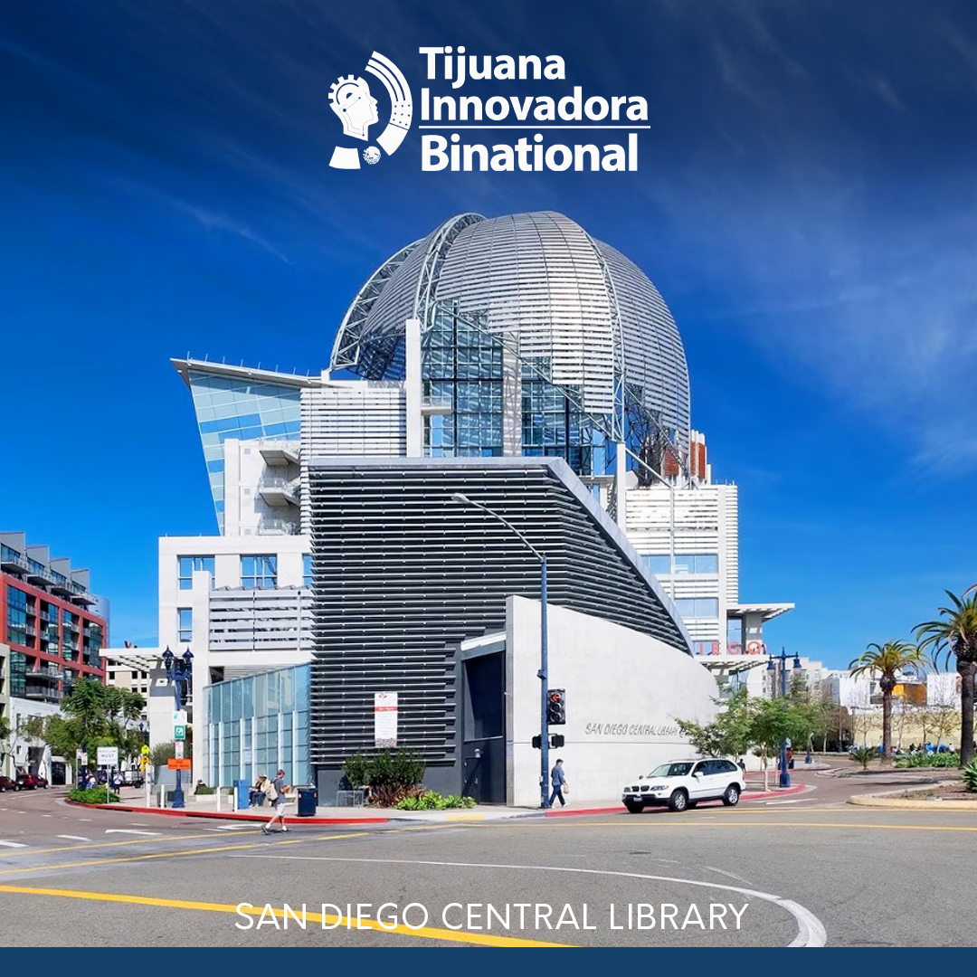 🌎🤝#CrossborderFriday🇲🇽🇺🇸 This #region is full of iconic places, like #SanDiegoCentralLibrary @SDPublicLibrary a temple for #bookworms📚& a venue for activities for #sandiegans big & small👨👦
Share your #crossborder experiences with us👇

#TijuanaInnovadora #Binational