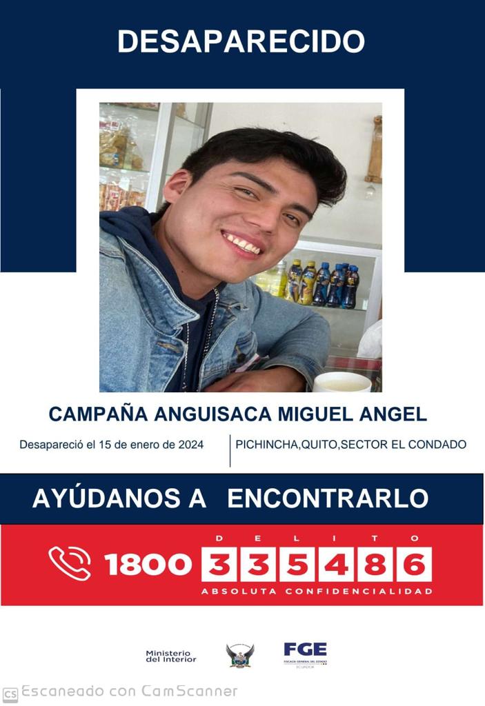 EmergenciasEc's tweet photo. #DesaparecidosEcuador
Ayuden a compartir por favor, gracias https://t.co/b9zczDZHYb