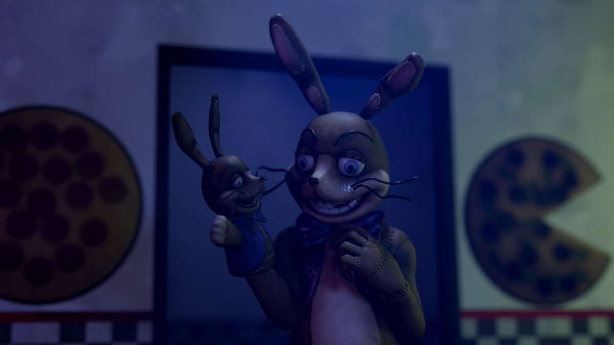 MadWolf2252's tweet photo. He's got a little friend now. 

#fnaf #fnafhw2 #fnaffanart https://t.co/1WnSdVJjHp
