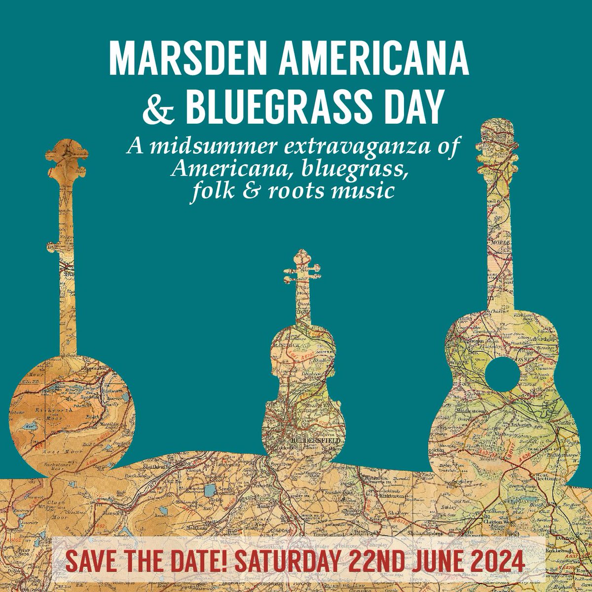 TrueNorthGigs's tweet photo. SAVE THE DATE! Join us Sat 22 June 2024 in #Marsden #Huddersfield for our mini fest of #Americana, #bluegrass & roots @MarsdenHub ๐ช๐ปLots more info & ticket links coming soon! Thanks to @ace_national for #NLPG funding
#livemusic #yorkshire #kirklees #LetsCreate #folkmusic https://t.co/wwz3tuLHHN