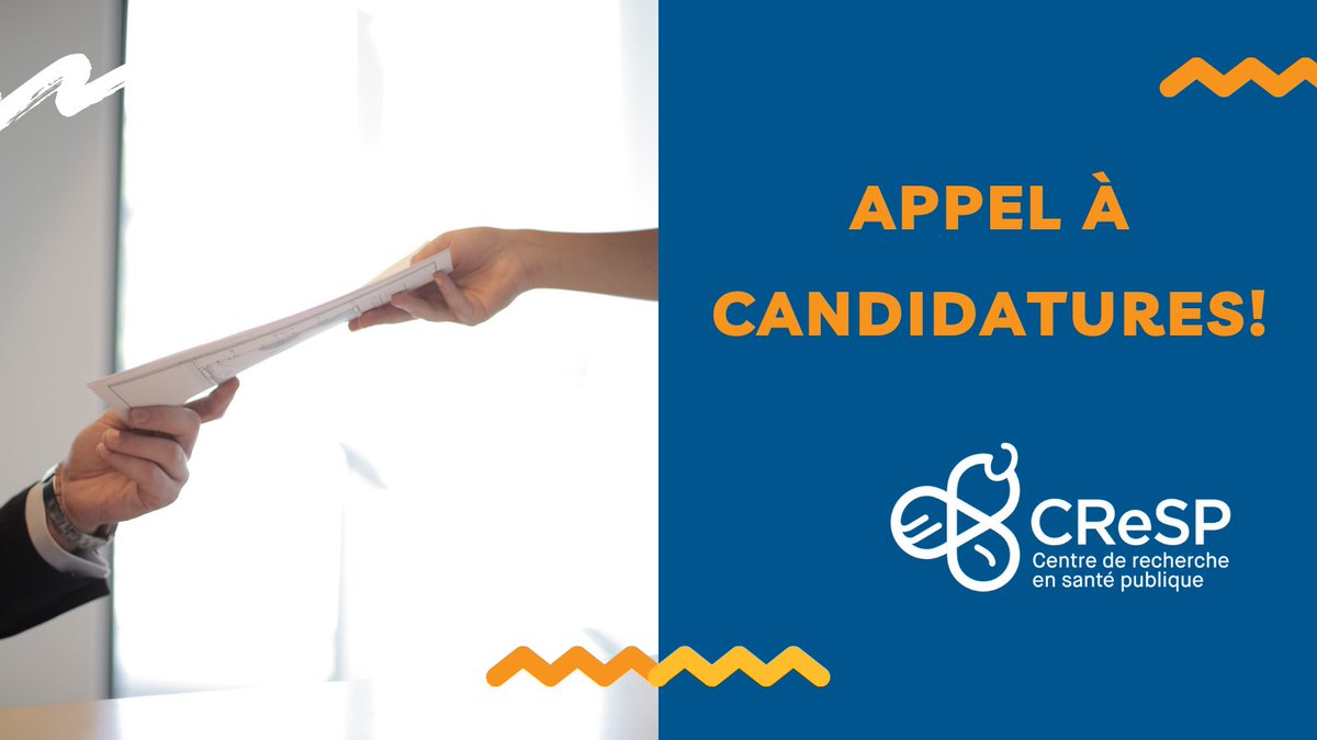 #emploi | Le CReSP recrute un 𝐜𝐨𝐮𝐫𝐭𝐢𝐞𝐫 𝐨𝐮 𝐜𝐨𝐮𝐫𝐭𝐢è𝐫𝐞 𝐝𝐞 𝐜𝐨𝐧𝐧𝐚𝐢𝐬𝐬𝐚𝐧𝐜𝐞𝐬 !
La santé des populations vous tient à cœur ? Voulez-vous promouvoir la collaboration entre la recherche et la pratique ? Postulez à ce poste !
➡ cresp.ca/fr/propos/empl…