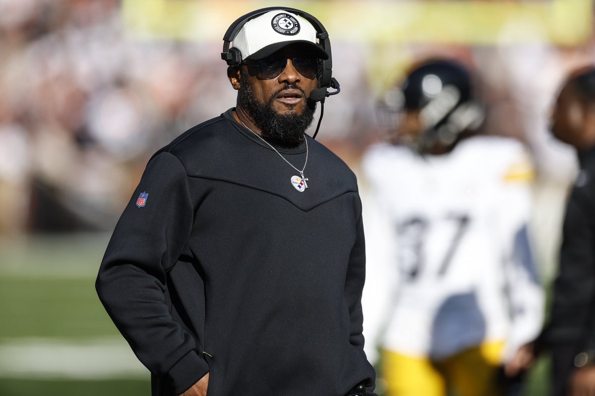 MikeGarafolo's tweet photo. In a team meeting today, Mike Tomlin told #Steelers players the speculation about him stepping away is unfounded and he plans on coaching the team in 2024, sources say.

Tomlin, who is entering the final year of his contract, is expected to address the media later this week. https://t.co/GwBax5Dei4