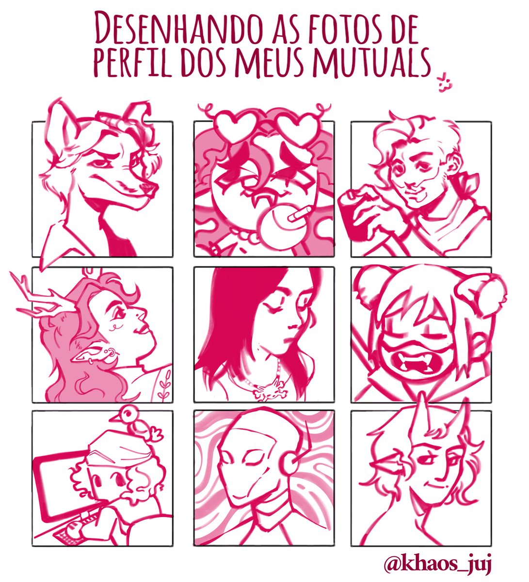 khaos_juj's tweet photo. ESTÁ PRONTO!!!

Todos muito queridos pra mim💖💖💖💖 agradeço qm aceitou participar!!

Aqui o @ desse povo lindo:
@nyui_arantes @volumebaixo @sempre_correto @ab_pimenta @NADYTOPIA @maozebong_ 
@insetonarrando @calidearte https://t.co/zyjR6JFHcu