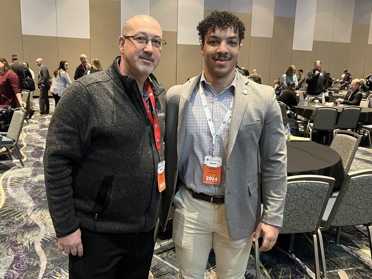 ___SP5's tweet photo. Always good to run into a familiar face at NCAA Convention! https://t.co/e00FABIh6c
