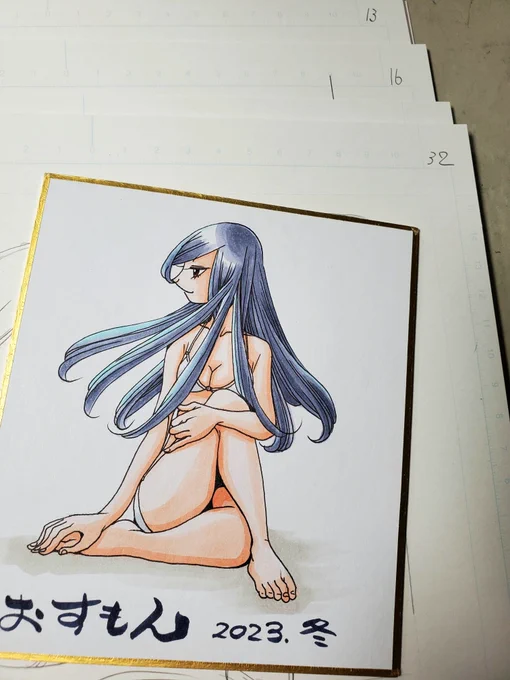 32枚下書き終わり  スキャンして 確定ネームとして送ります