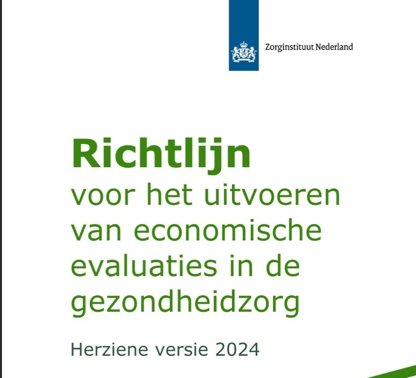 Today the new Dutch health economic guideline (in Dutch) was launched - which now requires a #VOI analysis (EVPI+EVPPI) as part of the base case analysis! zorginstituutnederland.nl/publicaties/pu… @ZiNLActueel @ManuelaJoore @ConVOIgroup