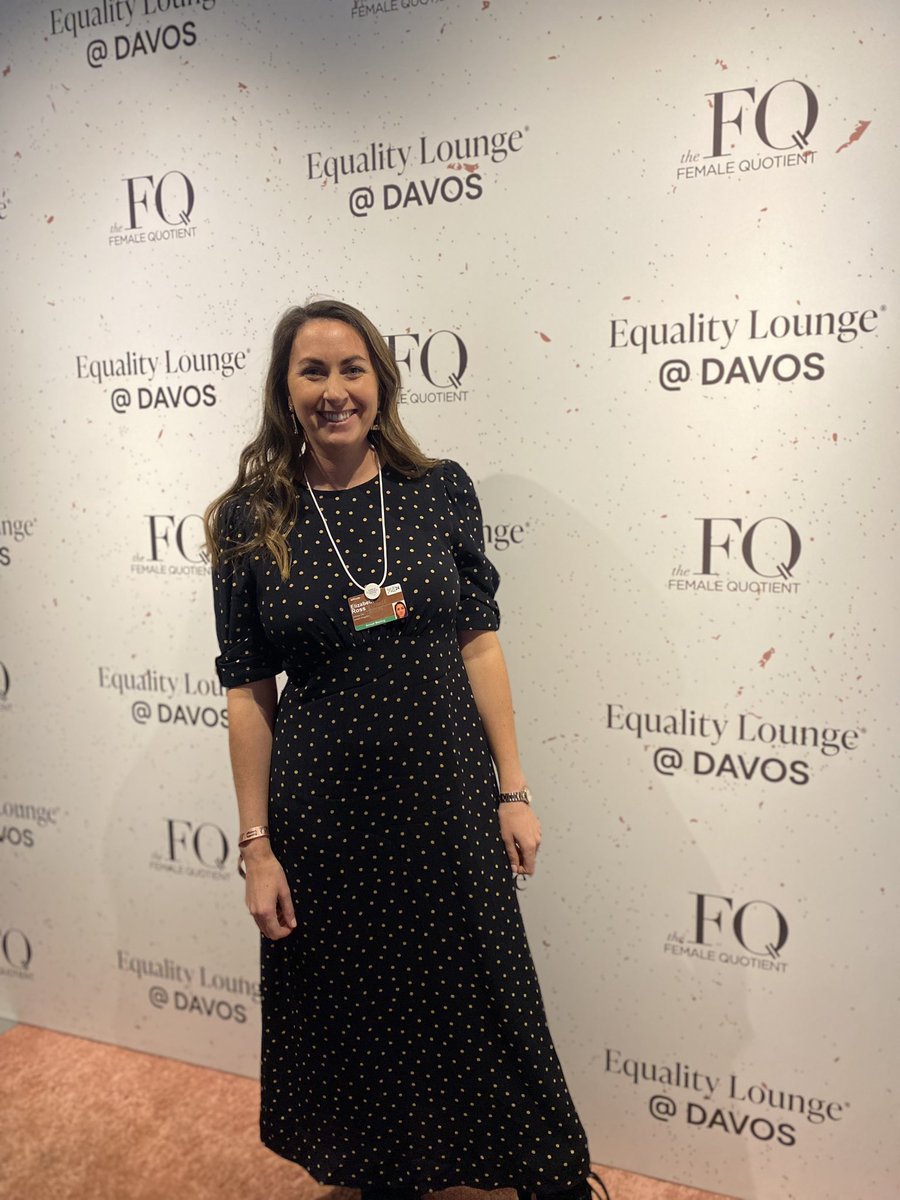 LizzyWaterfield's tweet photo. Day 2 at @wef 🌐 visiting the @femalequotient #equality lounge to hear @virmani_sumit talk about tackling gender bias in #STEM 🧬 https://t.co/Op35QPa8kh