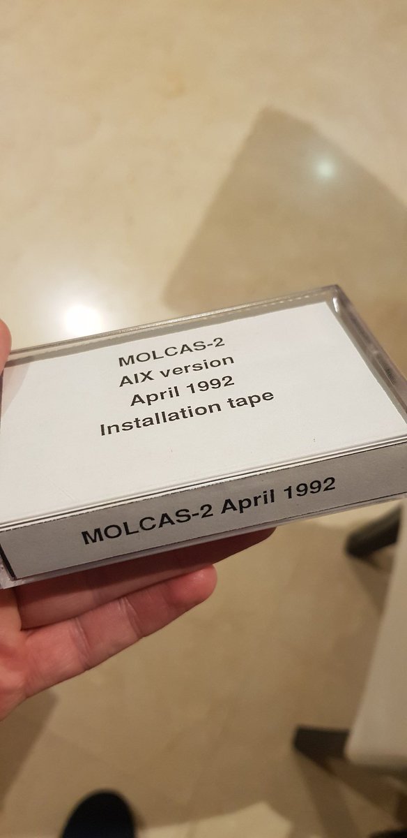 qcexval's tweet photo. Our birthday gift 🎁🎊🍻 to @RolandLindh: version 2 of the software Molcas and the first edition in which the &Seward module was implemented by Roland 🍻🎊🎉 #openmolcas #PQCC24 https://t.co/jKaPtZWz0J