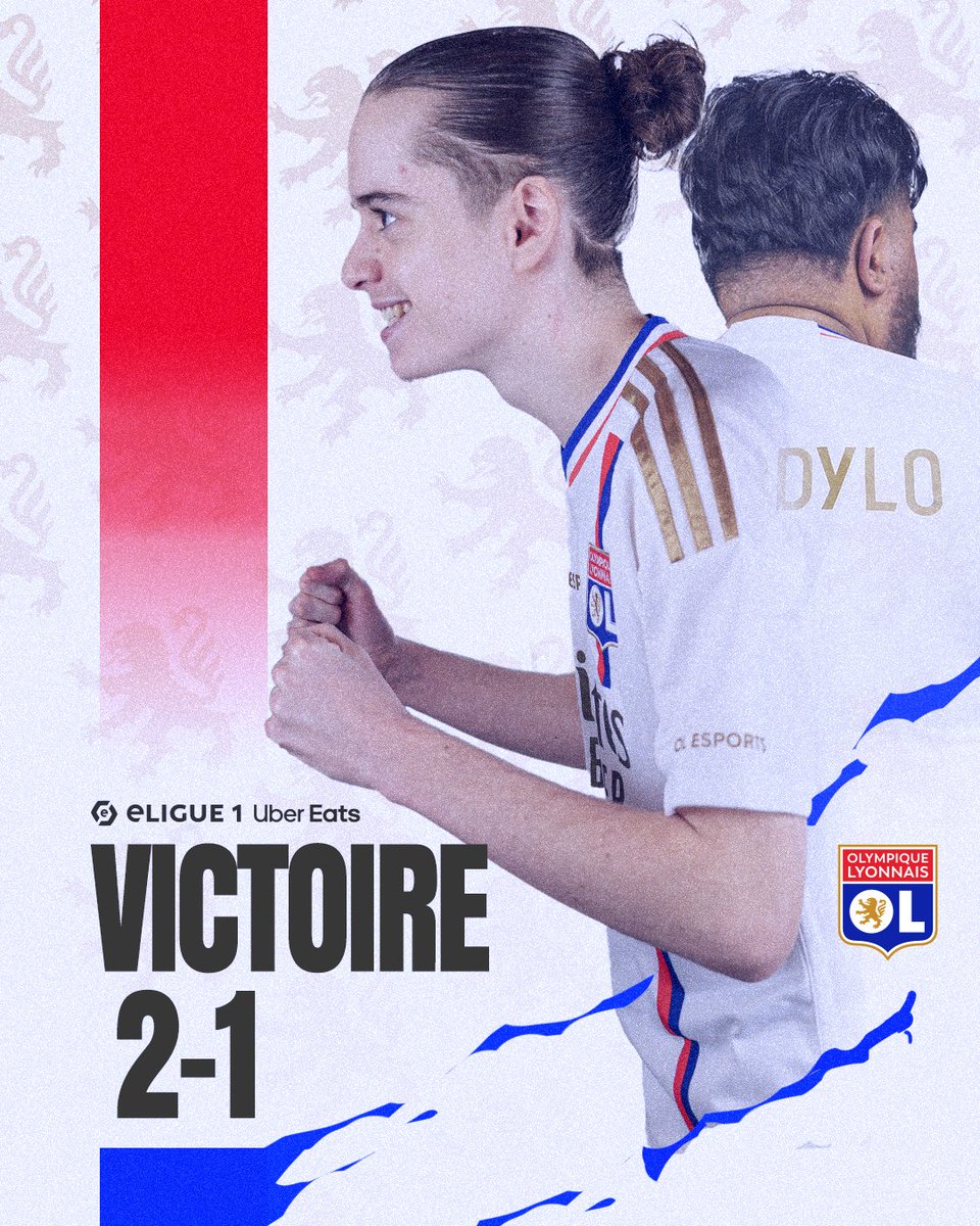 Nos Lyonnais remportent cet Olympico 2-1 🔴🔵 🎮 Nos joueurs enchaînent une deuxième victoire en #eLigue1UberEats restant ainsi invaincus 👊 🔜 Rendez-vous jeudi pour le prochain match contre @FCNantesEsports !