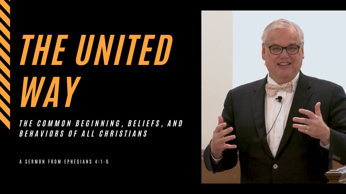 Ministry in the Marketplace (@mitmmedia) on Twitter photo All Christians share a common beginning, common beliefs, and common behaviors. <a href="/RichardHamlet/">Richard Hamlet</a> explains in his sermon, "The United Way," from Ephesians 4:1-6. Watch now: youtu.be/Vzd6BjTTDyM
.
#sermon #Christianity #Ephesians #Christians #Church #ChristianUnity #Unity All Christians share a common beginning, common beliefs, and common behaviors. <a href="/RichardHamlet/">Richard Hamlet</a> explains in his sermon, "The United Way," from Ephesians 4:1-6. Watch now: youtu.be/Vzd6BjTTDyM
.
#sermon #Christianity #Ephesians #Christians #Church #ChristianUnity #Unity