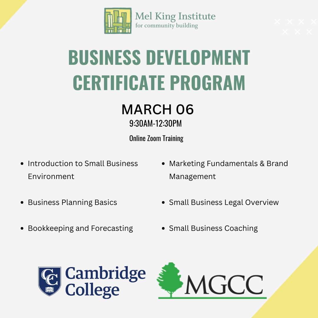 ✨ Great news! The Business Development Certificate Program starts on March 06. ✨ Mark your calendars! The program will take place every Wednesday from the first week of March through the end of May (3/6/24 – 5/29/24). Register now: melkinginstitute.org/event/7287