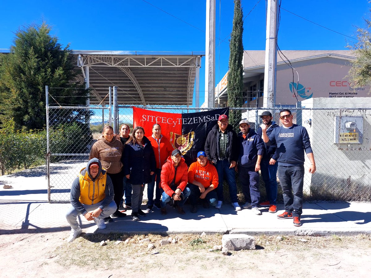 SITCECyTEZEMSaD's tweet photo. 53 Planteles, Centros y la Dirección General del #CECYTEZ en #Zacatecas, se van a #ParoDeLabores_Indefinido, ante el incumplimiento por el gobierno del Estado, de prestaciones de Fin de Año.
@ntrzacatecas @nmaszacatecas @Ecodiariozac @SI_Sizart @AIPZ_ZAC @MeganoticiasZac https://t.co/A19oEoOSXN