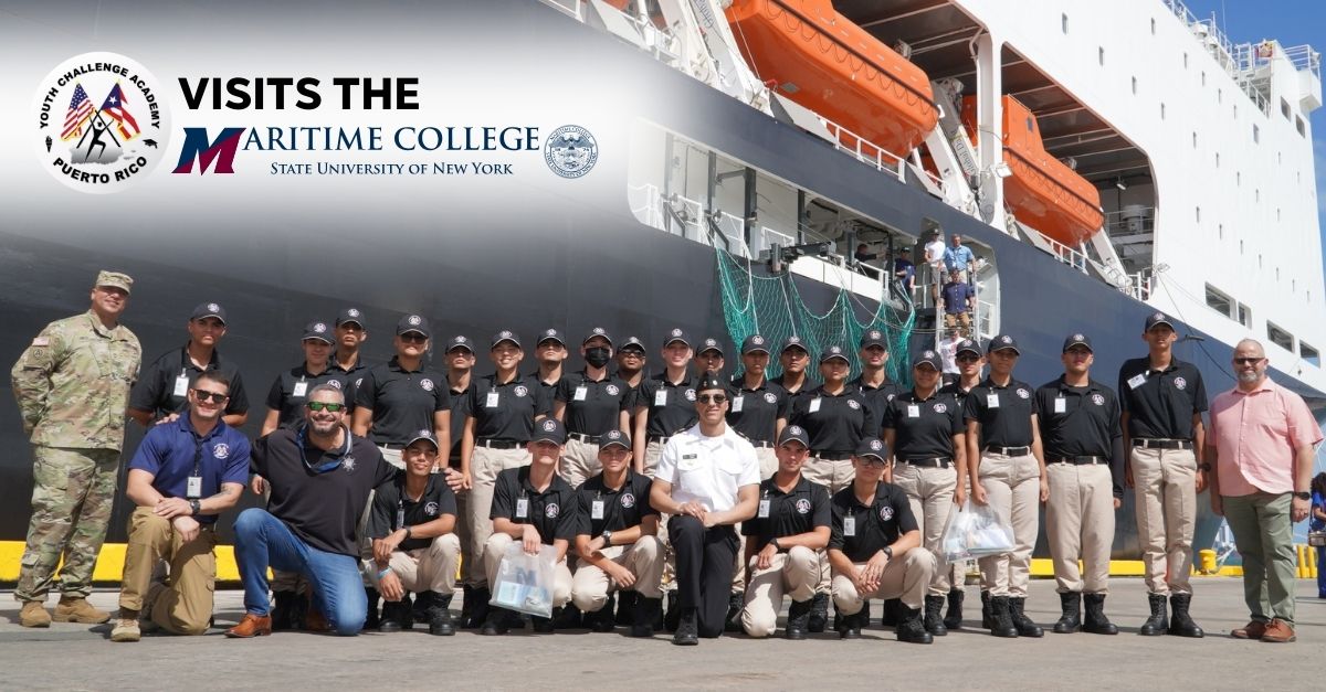 Our Cadets visited the @MaritimeCollege EMPIRE STATE VII. During the afternoon, they visited the facilities of @SeafarersUnion, Hall of San Juan with My Maritime Career to continue learning about the Merchant Seaman career and all its offers. #ChalleNGePR #challengeworks #NGYCP