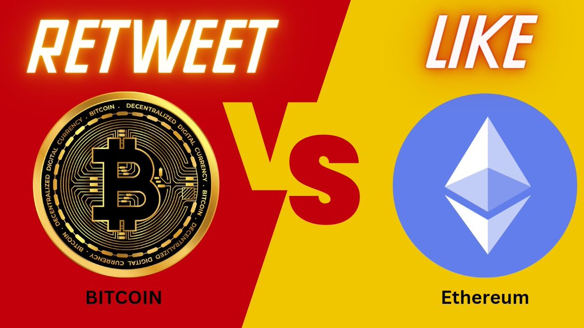 ErvinColl's tweet photo. Biggest Battle is Here👇👇
🔥Support Your Favourite 🔥

🔄Retweet - Bitcoin
❤️Like - Ethereum https://t.co/MNDmtyWcP3