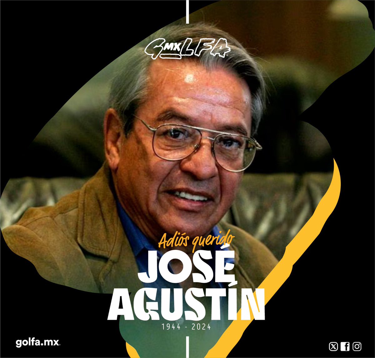 GolfaMX's tweet photo. Adiós querido maestro José Agustín.
Te leemos siempre. https://t.co/xxwEkqF7hN