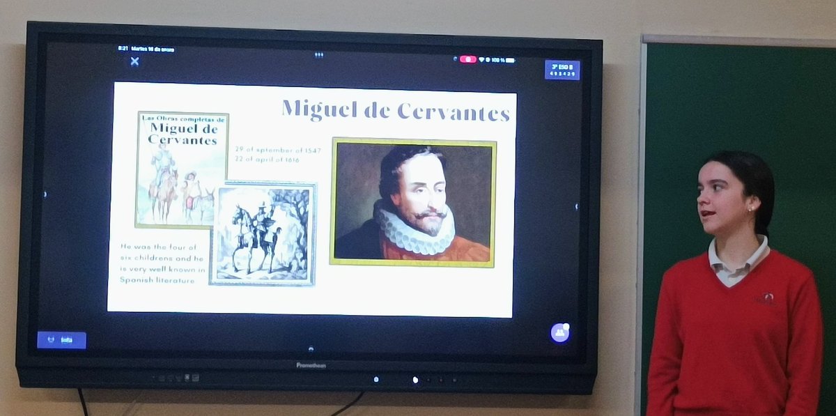 January 16, 1605 Don Quixote was first published. Sofía tells us more. #3eso <a href="/codemagijon/">Col.Corazón de María</a>