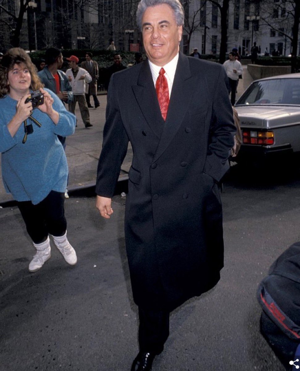 John Gotti outside federal courthouse, New York, next week 1990: #Getty