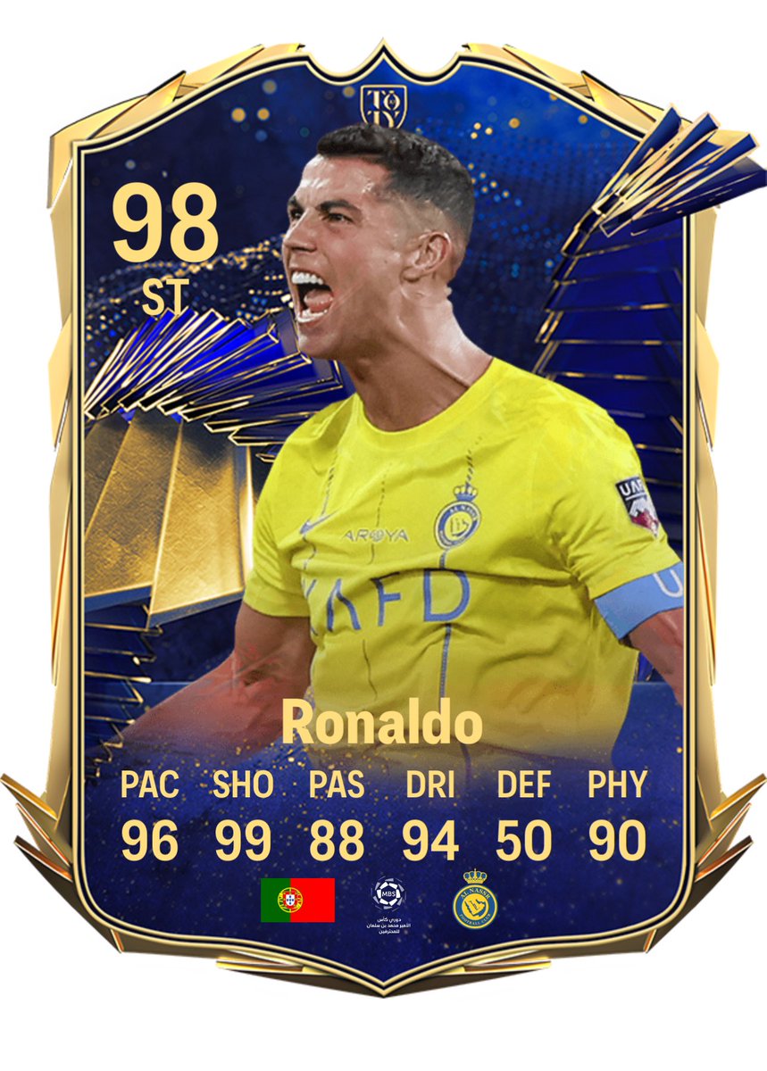 Deserved TOTY?! 🔵🤔

🇦🇷 Messi 28 goals &amp; 12 assists ✅
🇵🇹 Ronaldo 54 goals &amp; 15 assists ❌