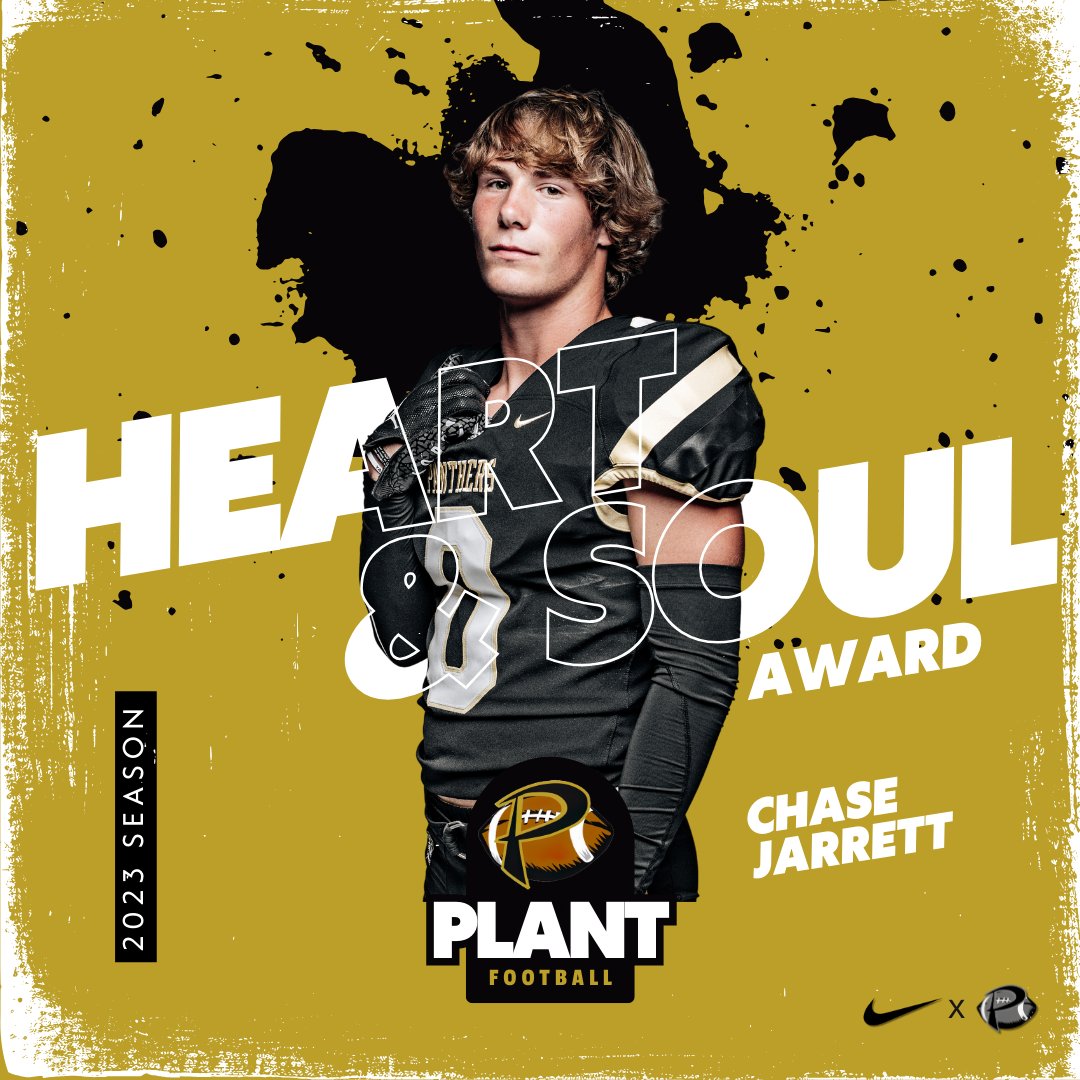 Congratulations to Chase Jarrett for receiving the "Heart &amp; Soul" Award for the 2023 Season! This award is given to the player that is the heart &amp; soul of the team.
📽️ hudl.com/profile/146914…