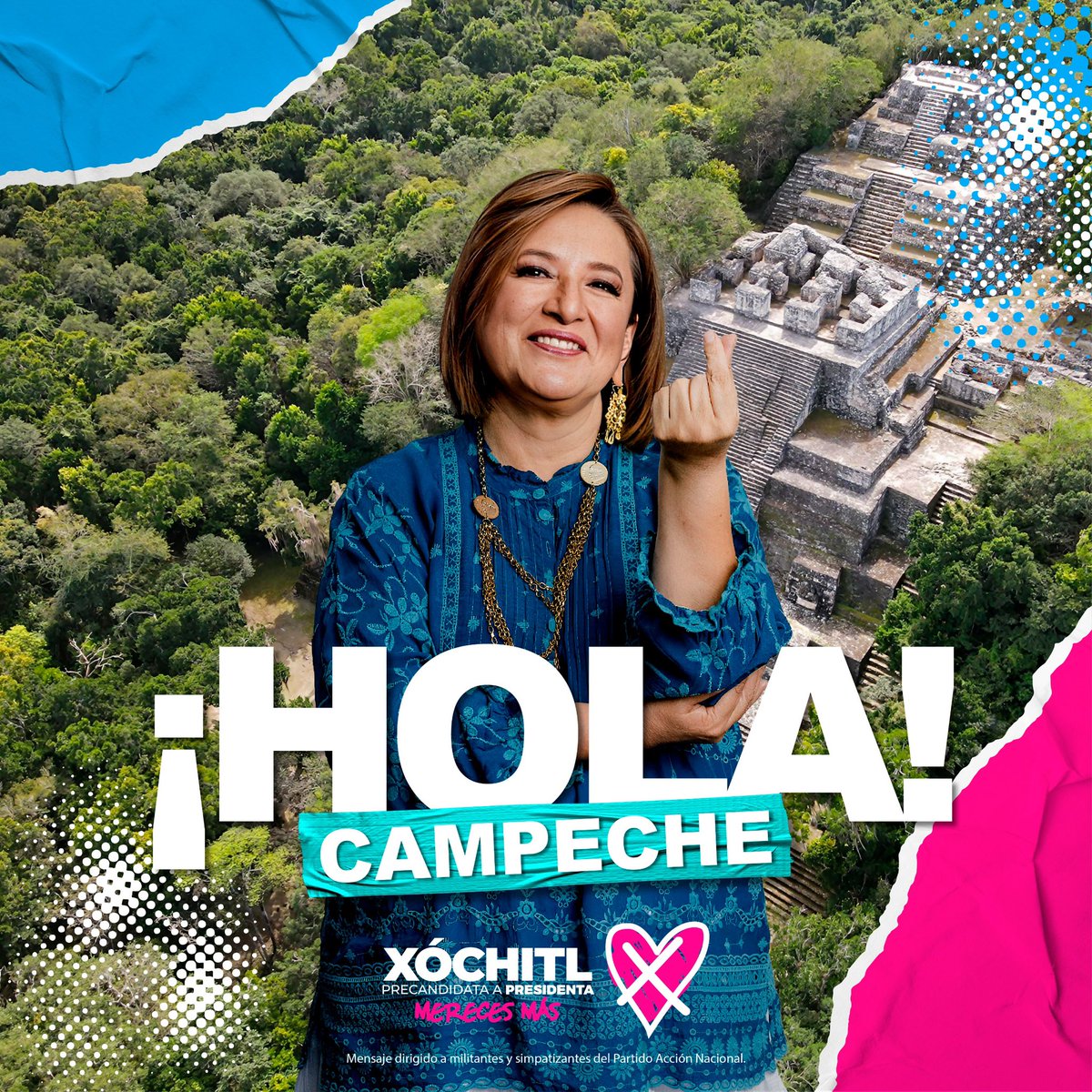 XochitlGalvez's tweet photo. ¡Buenas tardes Campeche querido!

Ya llegué y estoy muy contenta de visitarlos una vez más.

En un ratito nos vemos.

#MéxicoVaConX https://t.co/Bvc8IqbWbs