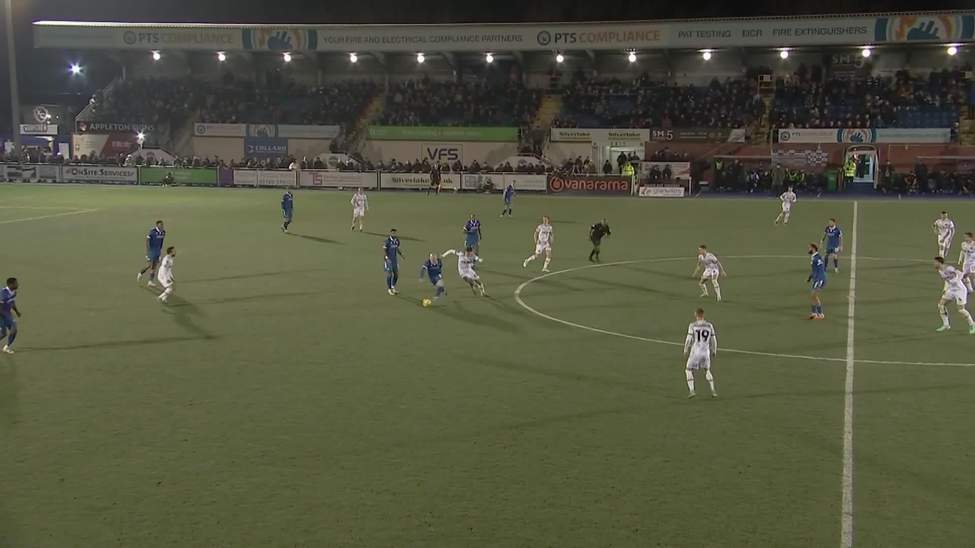 What. A. Hit. 🚀@EastleighFC's Paul McCallum doing what he does best! 😮‍💨#EmiratesFACup