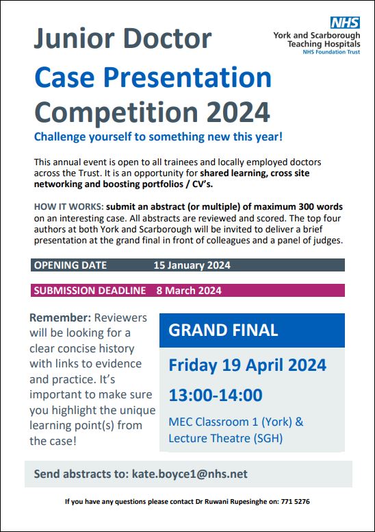 JDF_YorkToCoast's tweet photo. It's that time of year again. Check your https://t.co/LJizoGJJ19 mail for more info, including a list of FAQs. Don't miss out on this great opportunity facilitated by our fabulous @MedEd_YSFT team. https://t.co/Ln7FY4JP2F