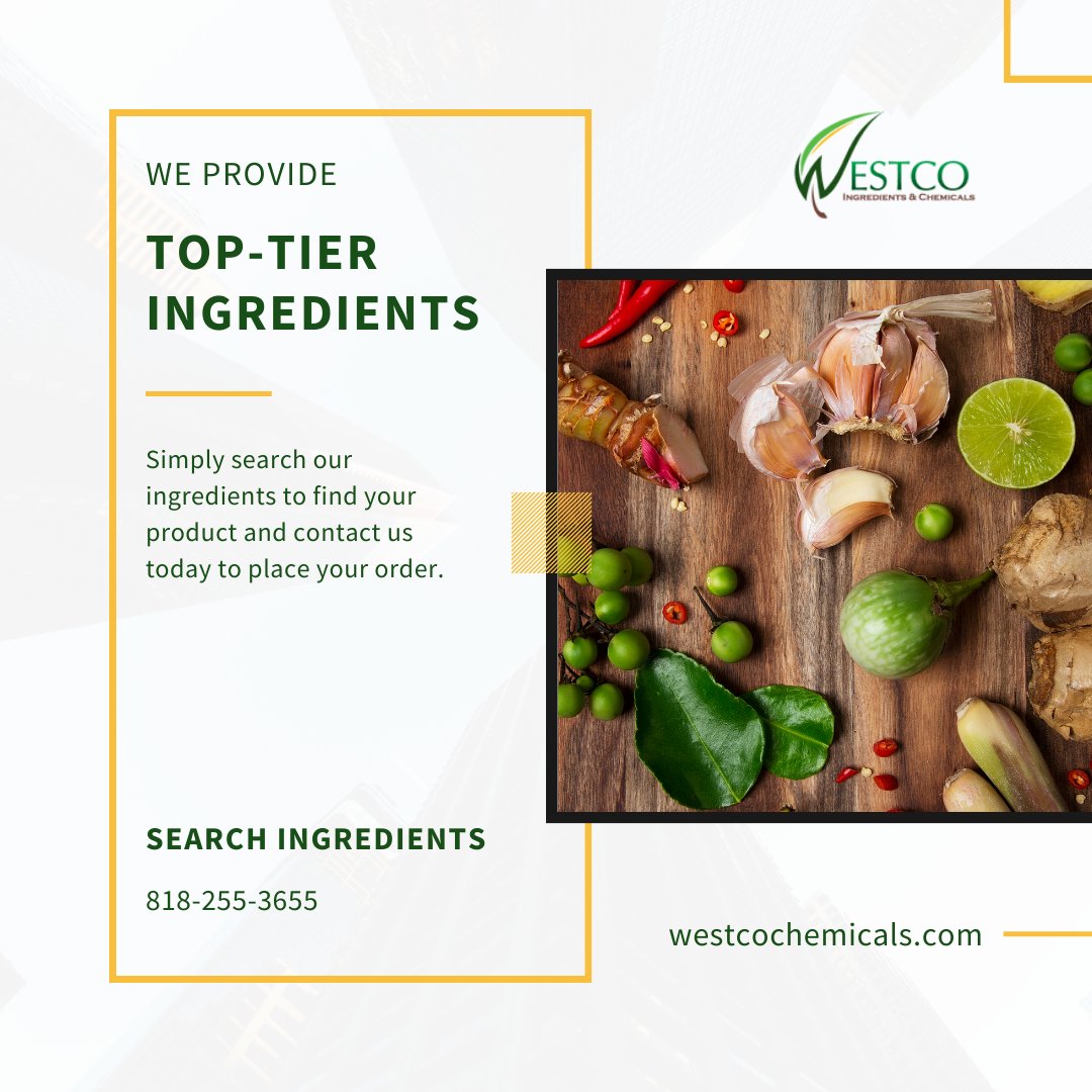 Looking for top-tier ingredients and formulation solutions? Your search ends here! 

🌐 Explore our website: westcochemicals.com
📞 Contact us: 818-255-3655

Place your order now and experience excellence in every ingredient! 🛒🌍 #WestcoChemicals #WholesaleIngredients