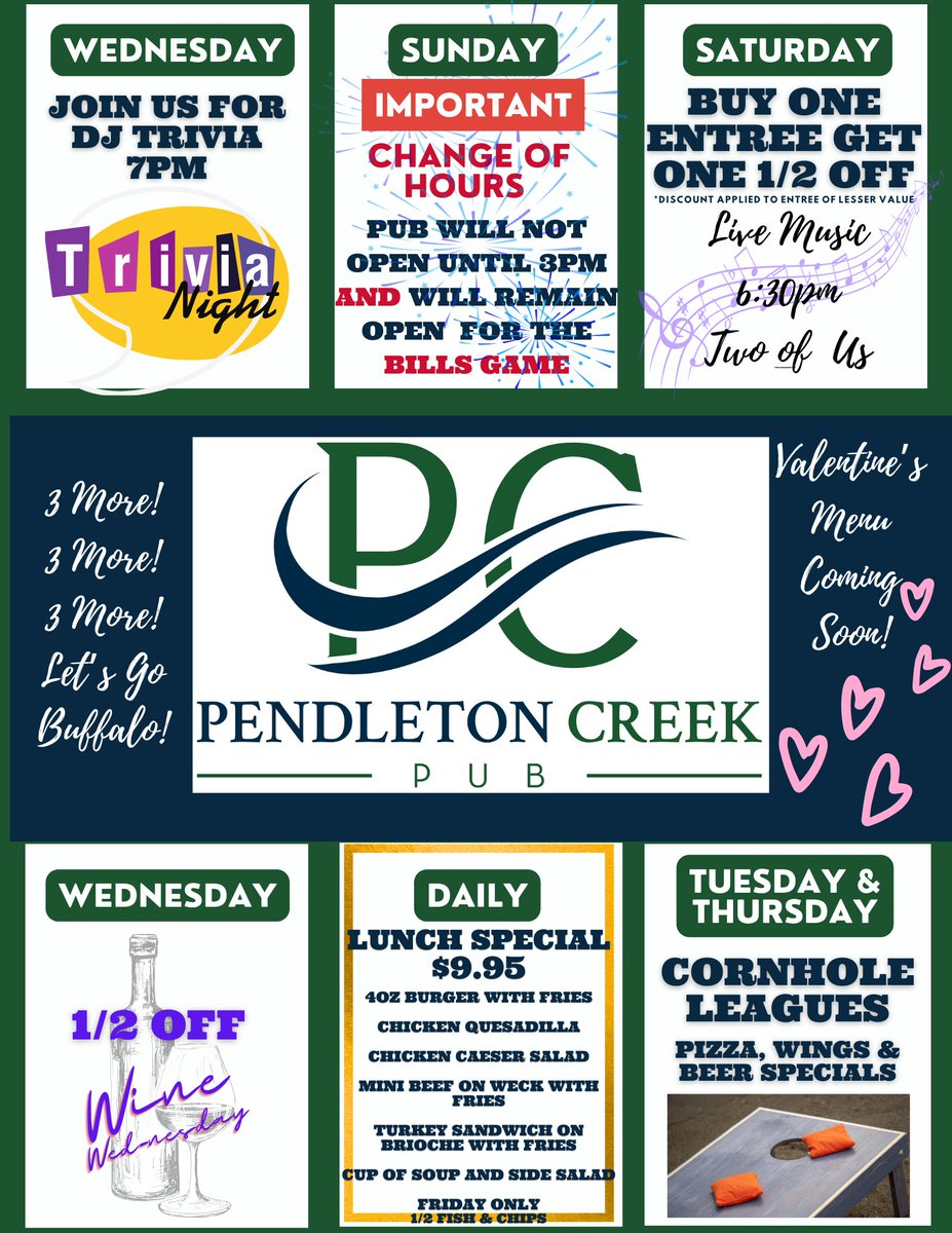 This Week at The Pub 1/16/24