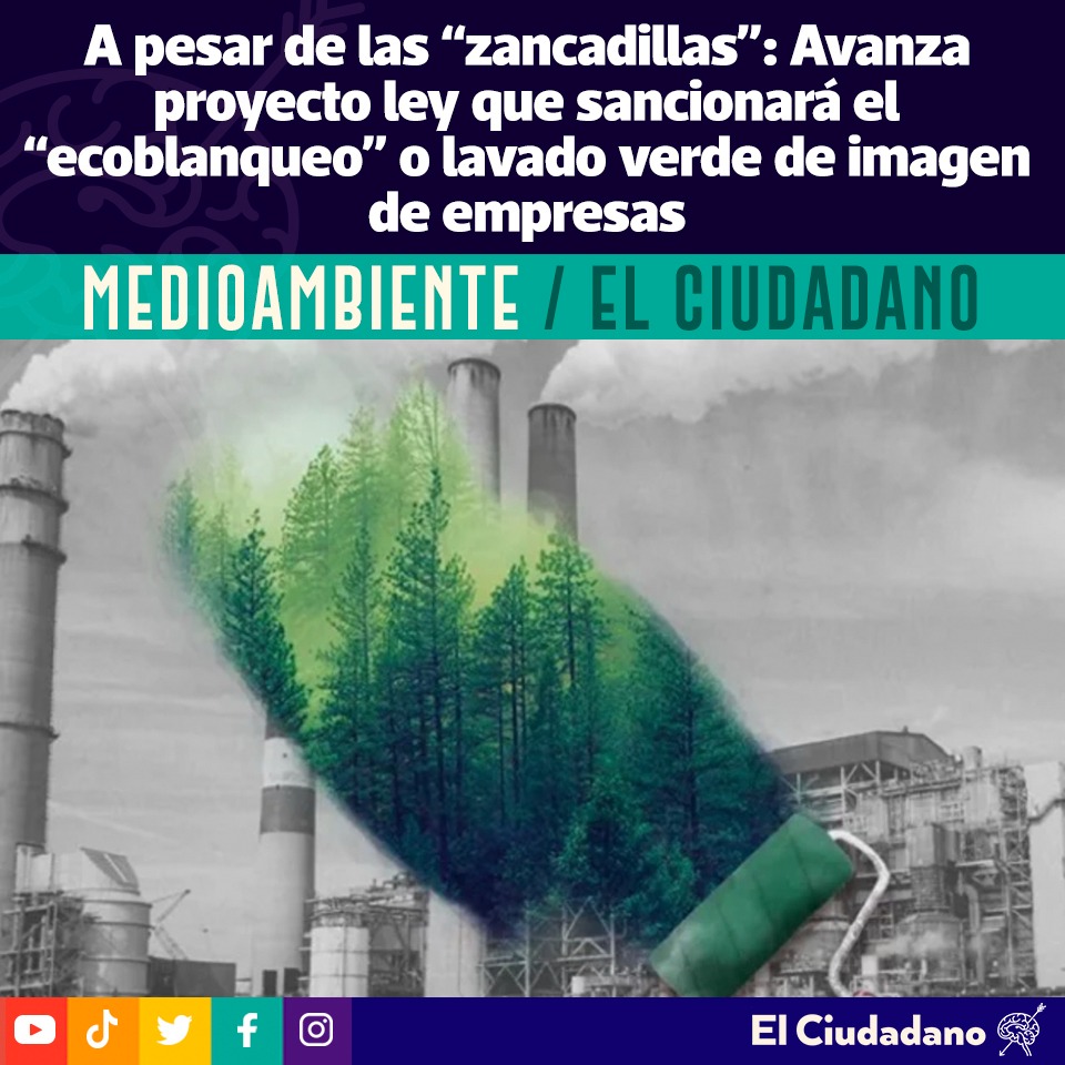 El_Ciudadano's tweet photo. Un grupo parlamentario optó por bajar plazos y multas a favor de las empresas, lo que entrampó en su momento su tramitación legislativa, sin embargo, logró avanzar a su segundo trámite.
Puedes leer más 👉https://t.co/Y1Pf5BK0er
#ecoblanqueo #lavadoverde #empresas https://t.co/OuKXhusxsJ