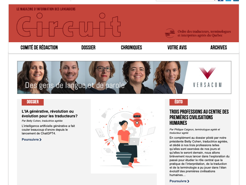 motcanada's tweet photo. Le nouveau numéro de Circuit est maintenant en ligne! Vous pouvez le consulter en cliquant ici : 

https://t.co/o90gBjZQXE

#Circuit #OTTIAQ #traduction #interprétation #terminologie https://t.co/V1boQhZ59V