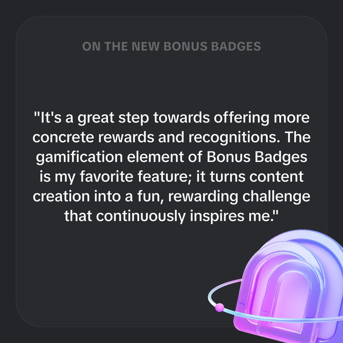 We chatted with #EffectHouse creator Maksym Tsymbal about the new Bonus Badges. Have you checked out your new and improved badges yet?