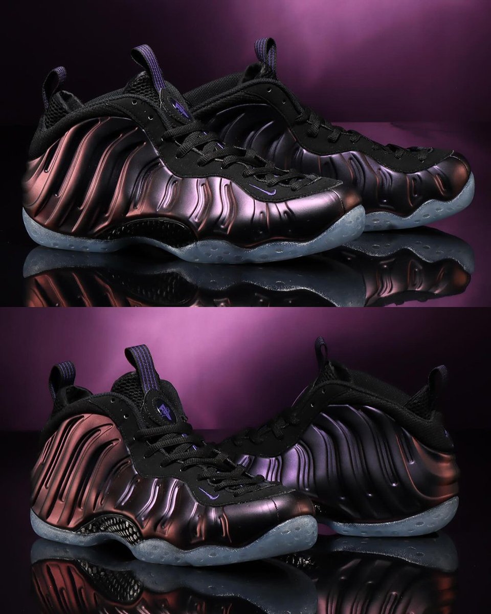 SneakerNews's tweet image. Eggplant Foams are looking incredible 😍 

Will you be copping these on February 14th?