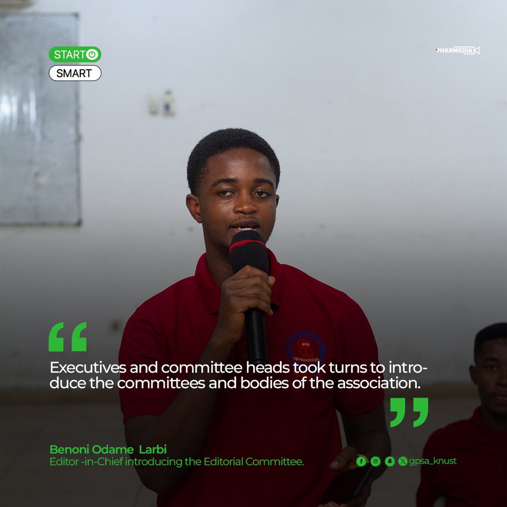 gpsa_knust's tweet photo. #Rx29
#StartSmart24 https://t.co/ZGpJY3yf5E