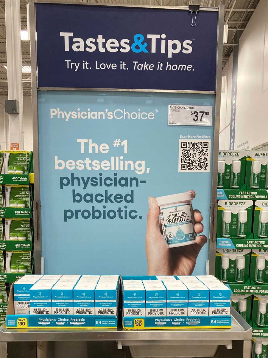 🌟 Our 60 Billion Probiotic is now featured in <a href="/SamsClub/">Sam’s Club</a> retail stores! 🛒✨ Experience the power of gut health with this potent blend. Head to your nearest Sam's Club and give your digestive system the support it deserves! #probiotics #physicianschoice