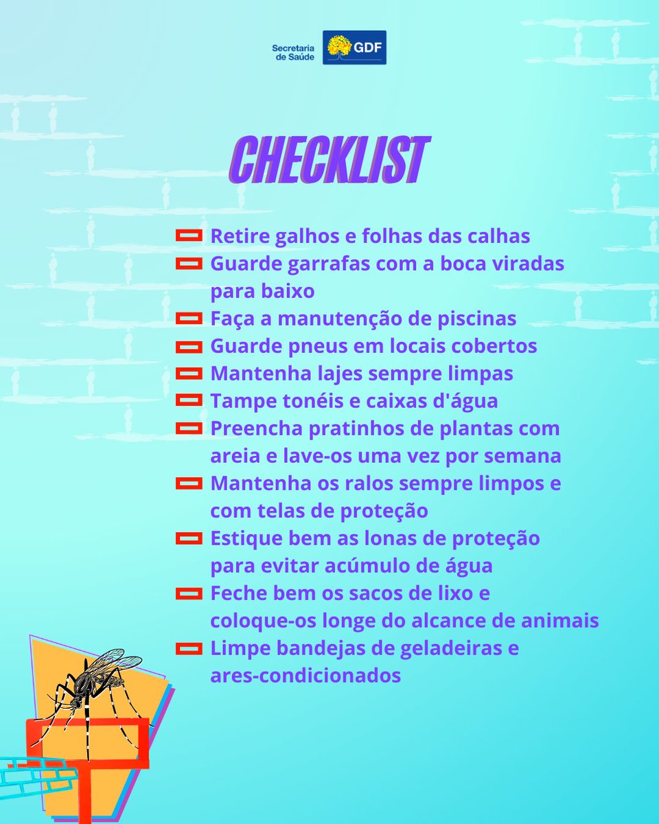 secsaudedf's tweet image. 🦟 Combate à dengue | ❌ Eliminar os focos do mosquito Aedes aegypti é uma missão para toda a população. Junte-se ao nosso mutirão!
#sesdf #saudedf #dengue #mosquito #chikungunya #zika #febreamarela #Aedesaegypti