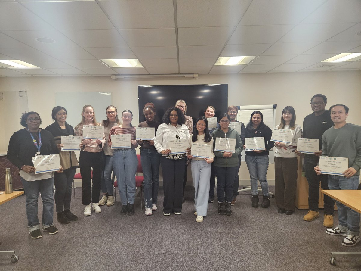 HdftPracticeEds's tweet photo. Celebrating another successful completion of our registered nurse Preceptorship Programme at @HarrogateNHSFT. Congratulations to Cohort 10. We wish you every success as you move on to the next chapter. #hdftpreceptorship #nationalpreceptorshipprogramme https://t.co/Jl2LZj8O9w