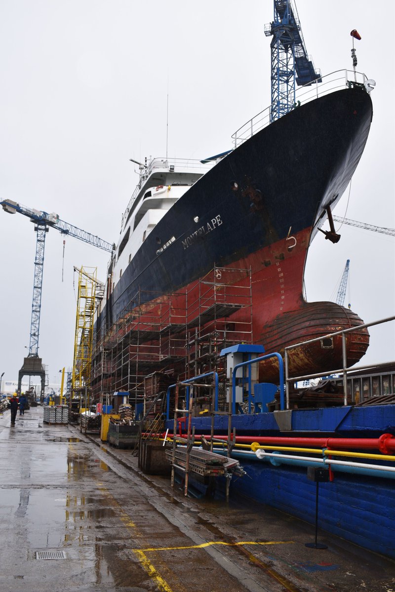 freireshipyard's tweet photo. After being dry docked, the #Oceanographic #ResearchVessel #DavidPackard returns to the water, and will soon restart its sea trials. We now have the #TunaPurseSeiner #MonteLape dry docked and ready for repair works. https://t.co/TMdLCLrkFY