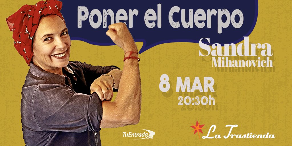 🔔 8 de marzo, día para encontrarnos! Somos mujeres. Ponemos el cuerpo. Ponemos la vida.    
🗓️ 8 de Marzo 🕣 20:30h en 🎭 @latrastiendaoficial

🎟️ Entradas ya disponibles a través de TuEntrada

#MúsicaSanadora#DiaInternacionalDeLaMujer  #MúsicaEnVivo