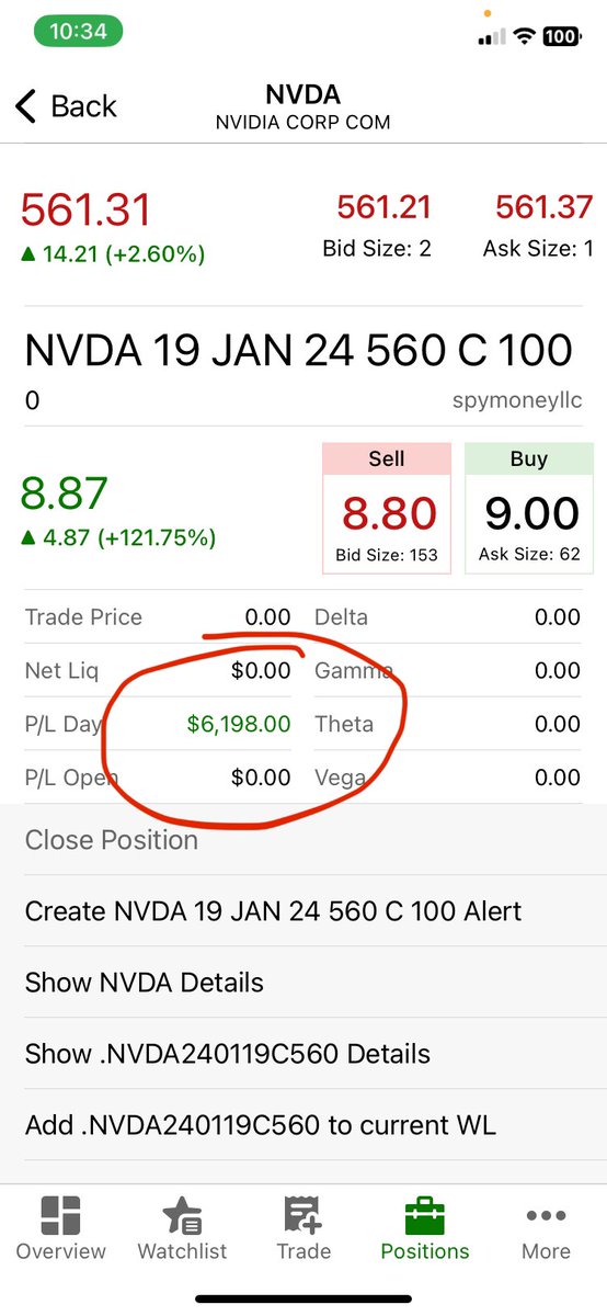 SpyMoneyLLC's tweet photo. Made $43,000 today scalping #NVDA https://t.co/fl8z77wmN6 https://t.co/LbNl149ypU
