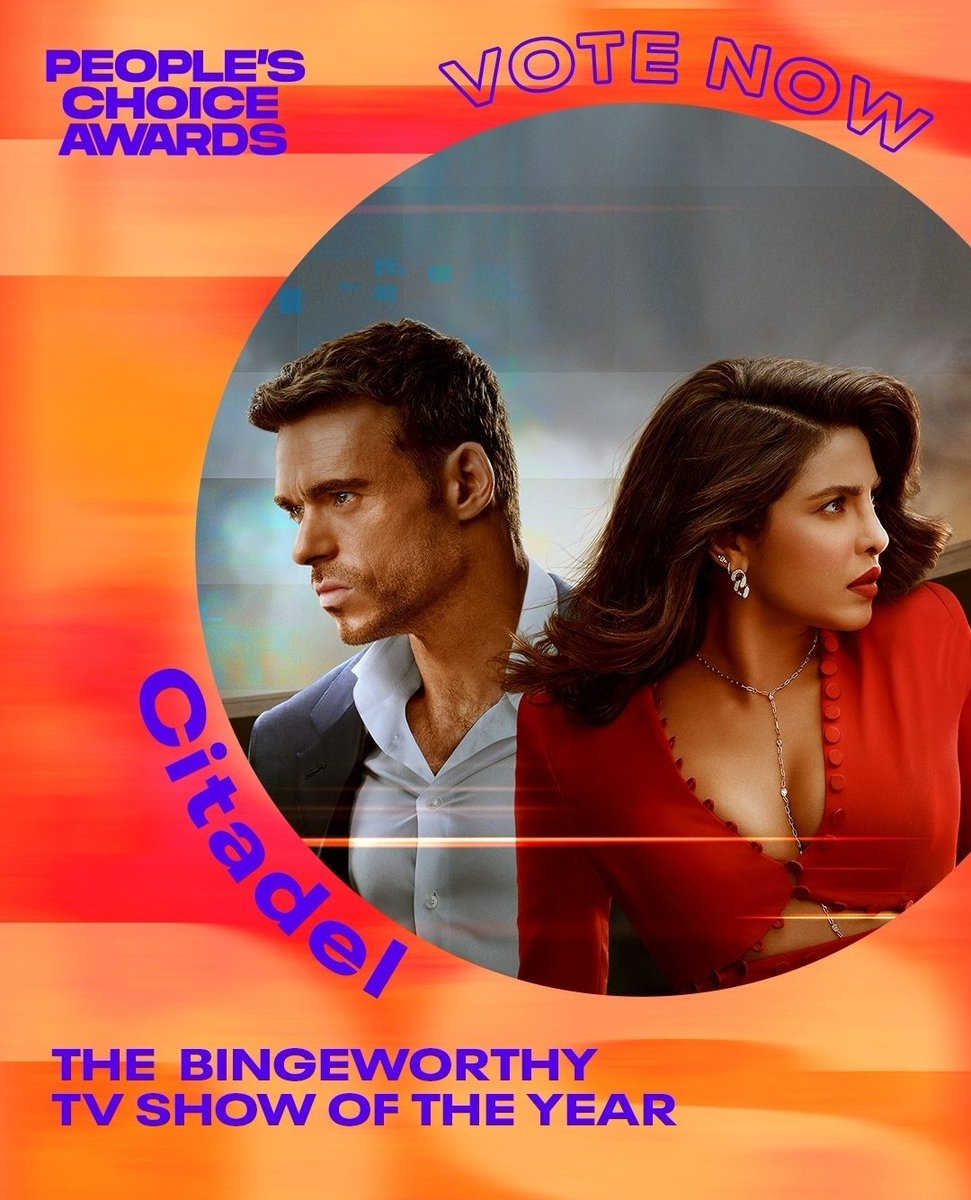 Votes count double today only!
#PriyankaChopra #CitadelOnPrime #RichardMadden 

🔥votepca.com/tv/the-bingewo…