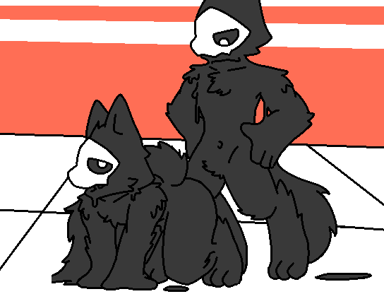 PuroGamer64's tweet photo. What type of latex do you want to be? 
White latex beast or black latex beast? #Changed #Puro https://t.co/QyNoscPv9n