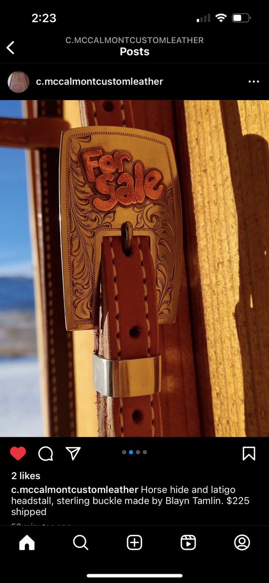 dalle_rutledge's tweet photo. Connor has this super cool horse hide x latigo headstall for sale! The buckle is made by a guy I have to all my custom buckles and conchos. $225 shipped!!! https://t.co/cL34Vsjuax